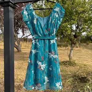 Elle Rose Turquoise Dress